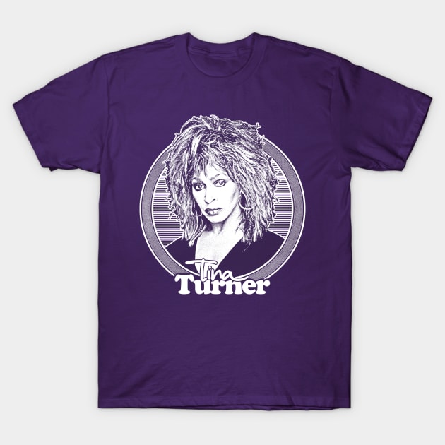 Tina Turner ///// 80s Style Retro Fan Art Design T-Shirt by DankFutura